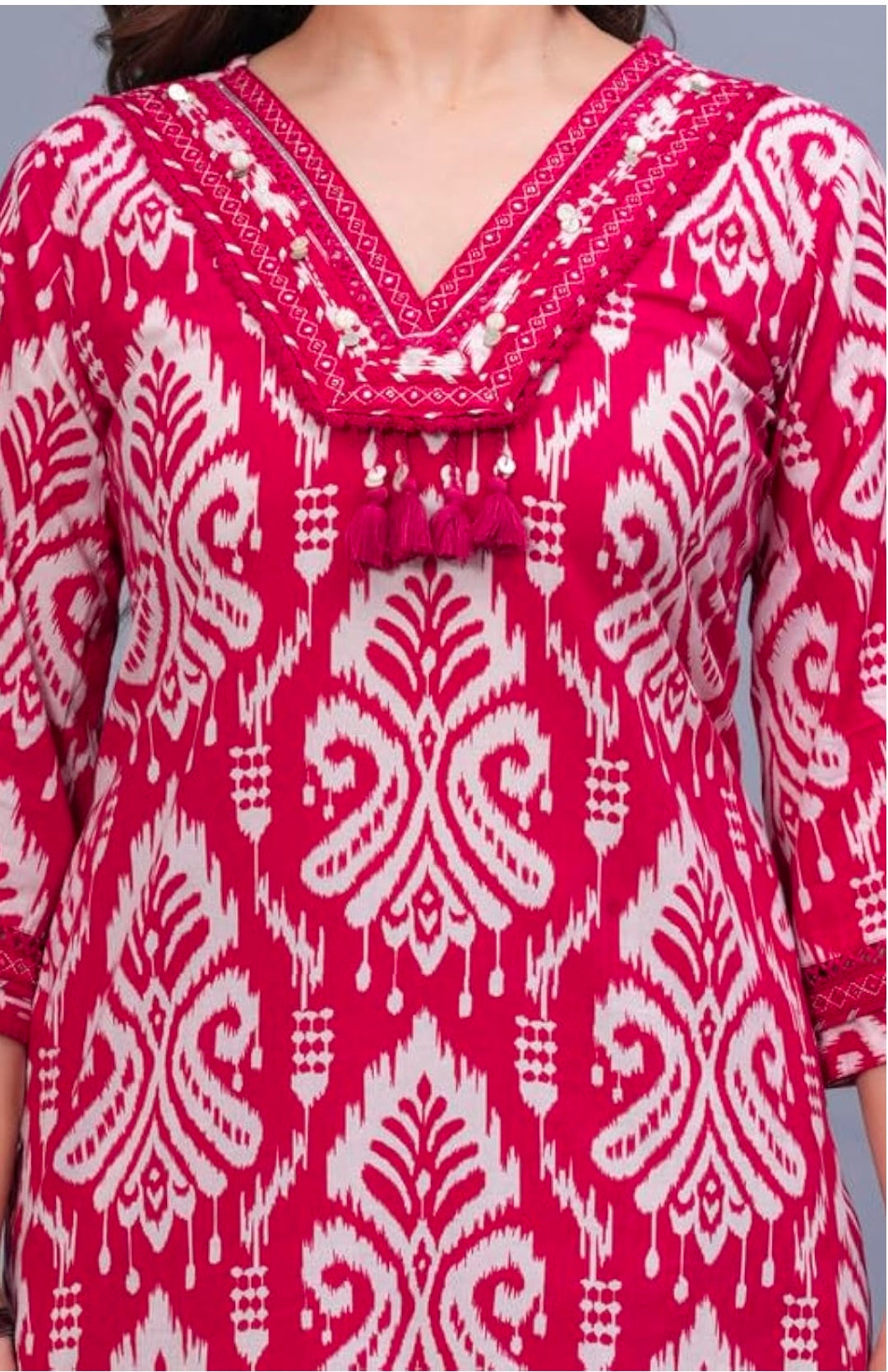 Women Pure Cotton Printed Straight Kurta Set with Palazzo pants & dupatta|Ethnic wear|Kurti Suit Set for Women
