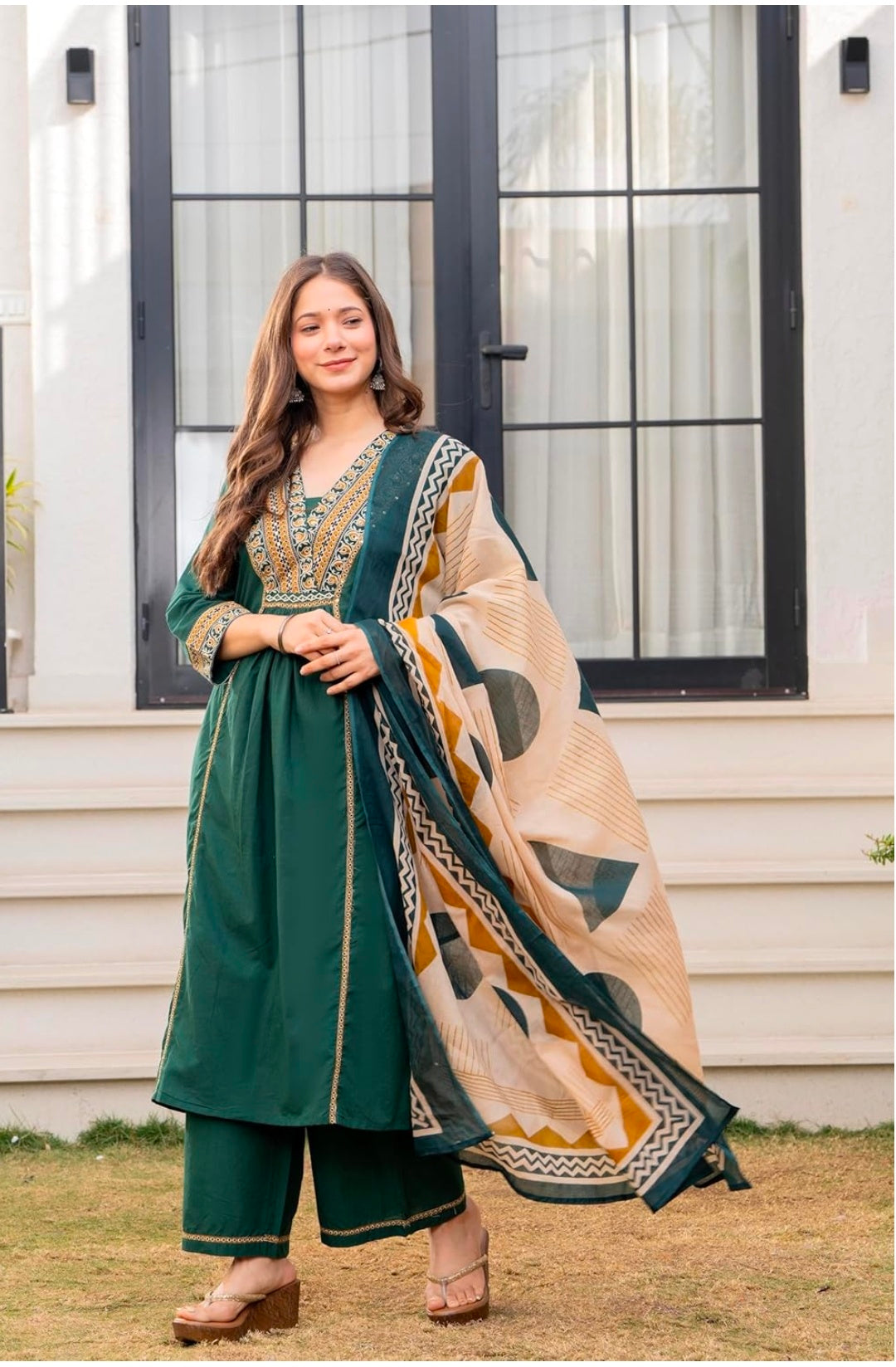 Floral Printed Pure Cotton kurta set