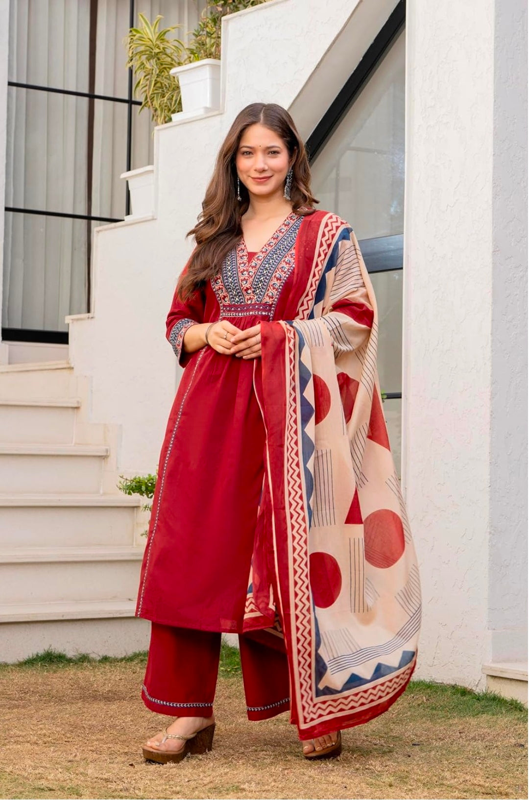 Floral Printed Pure Cotton kurta set