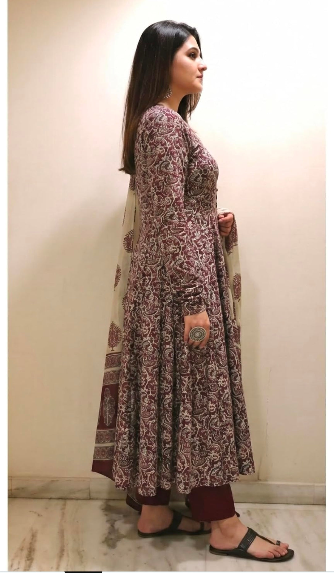 Anarkali Kurta,Pant Set Dupatta