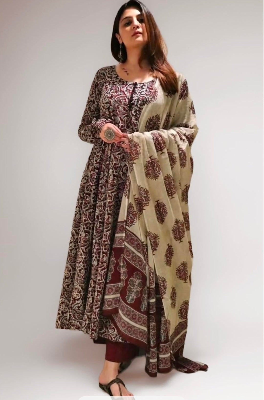 Anarkali Kurta,Pant Set Dupatta