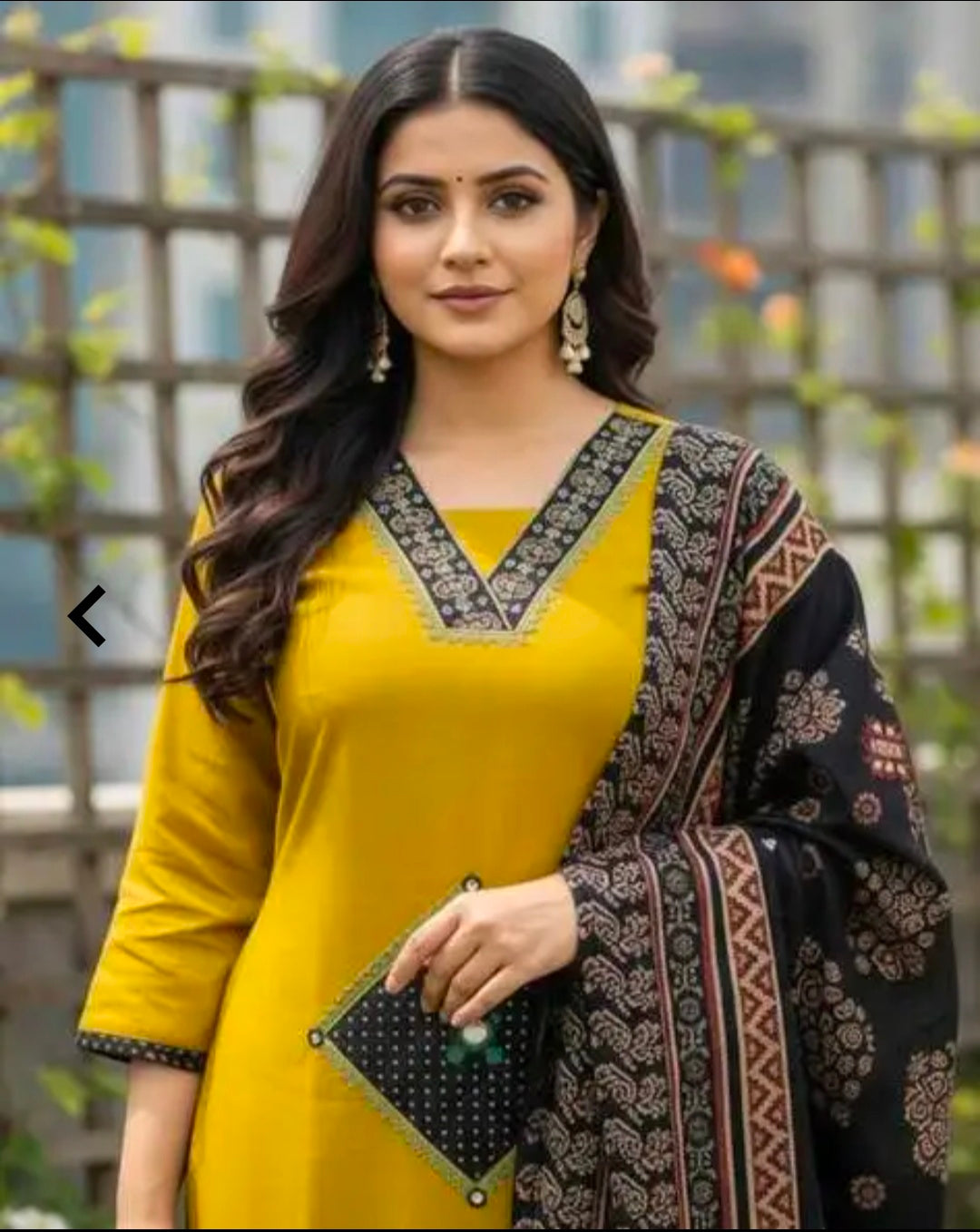 Women's Casual Rayon Cotton Kurta Pant Dupatta Set | 3 Piece Ethnic Set | Straight Fit | Mulmul Dupatta