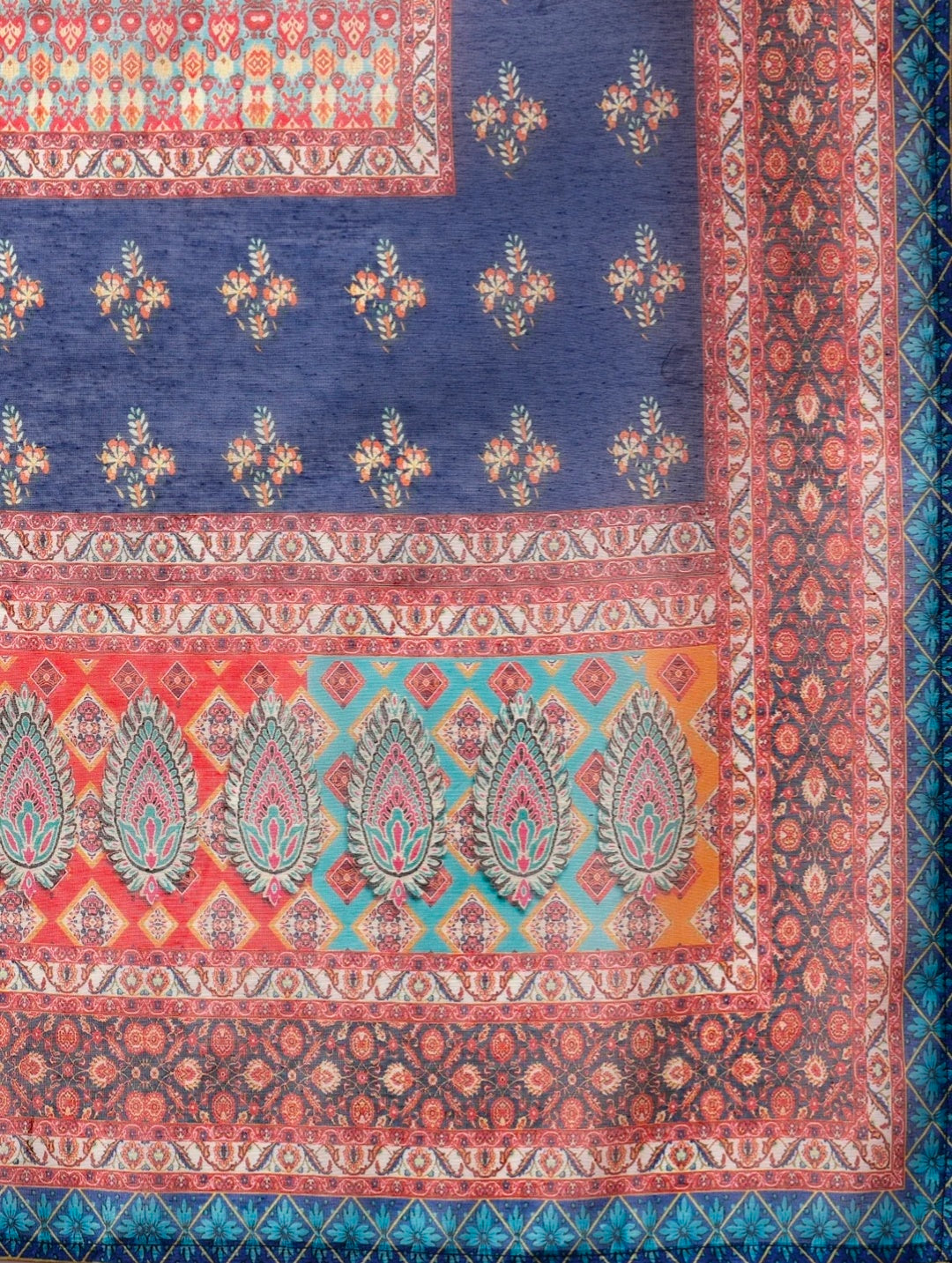 Printed Chanderi Kurta with pant & dupatta