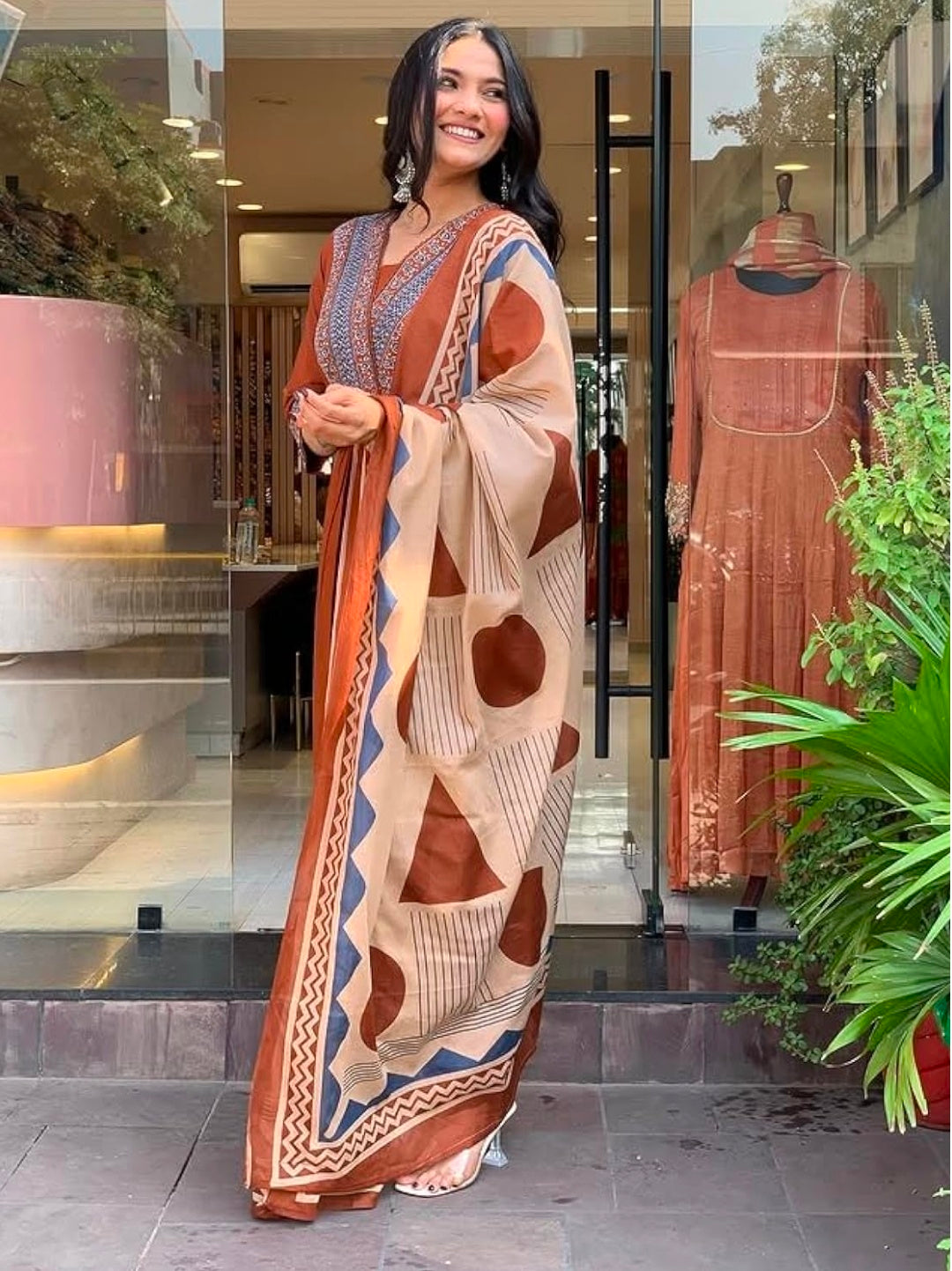 Floral Printed Pure Cotton kurta set