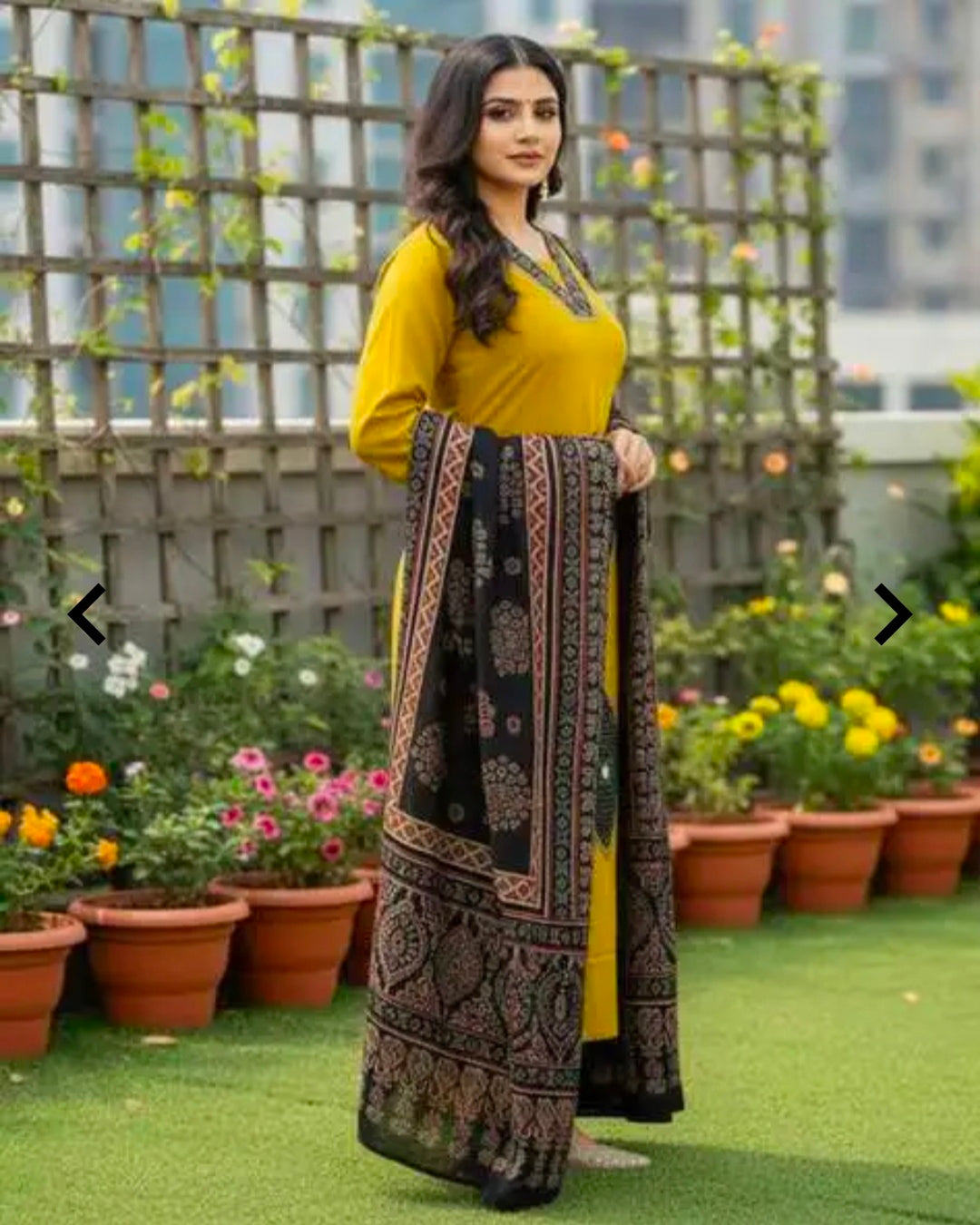 Women's Casual Rayon Cotton Kurta Pant Dupatta Set | 3 Piece Ethnic Set | Straight Fit | Mulmul Dupatta