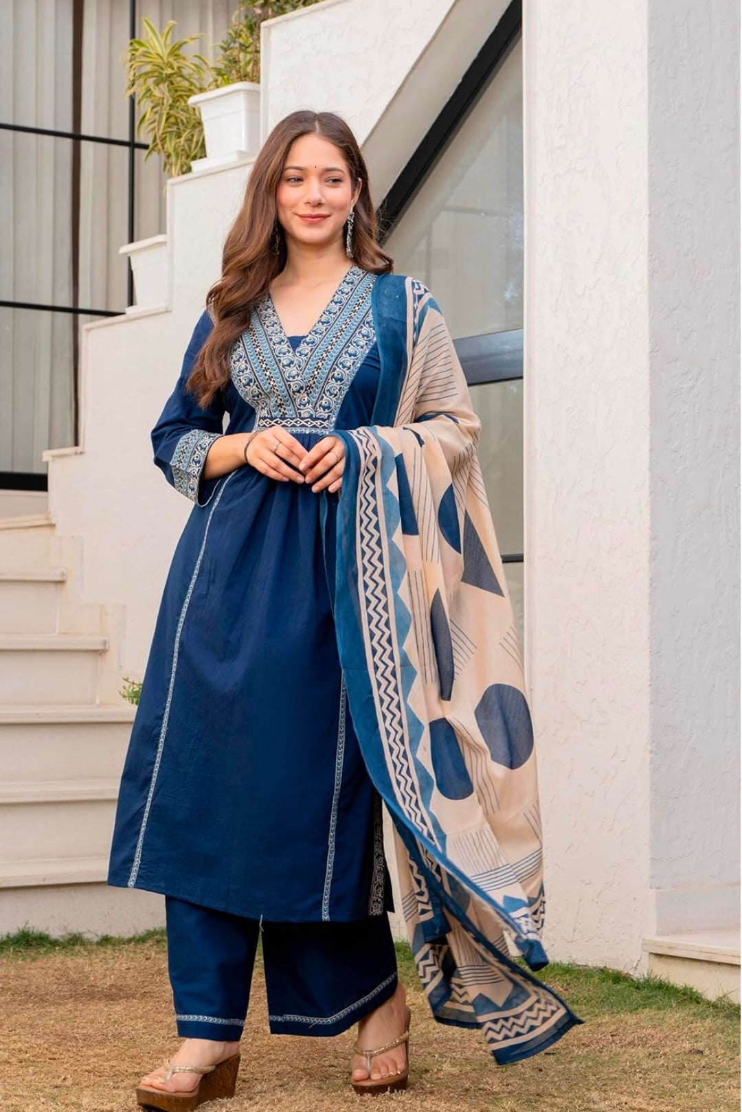 Floral Printed Pure Cotton kurta set