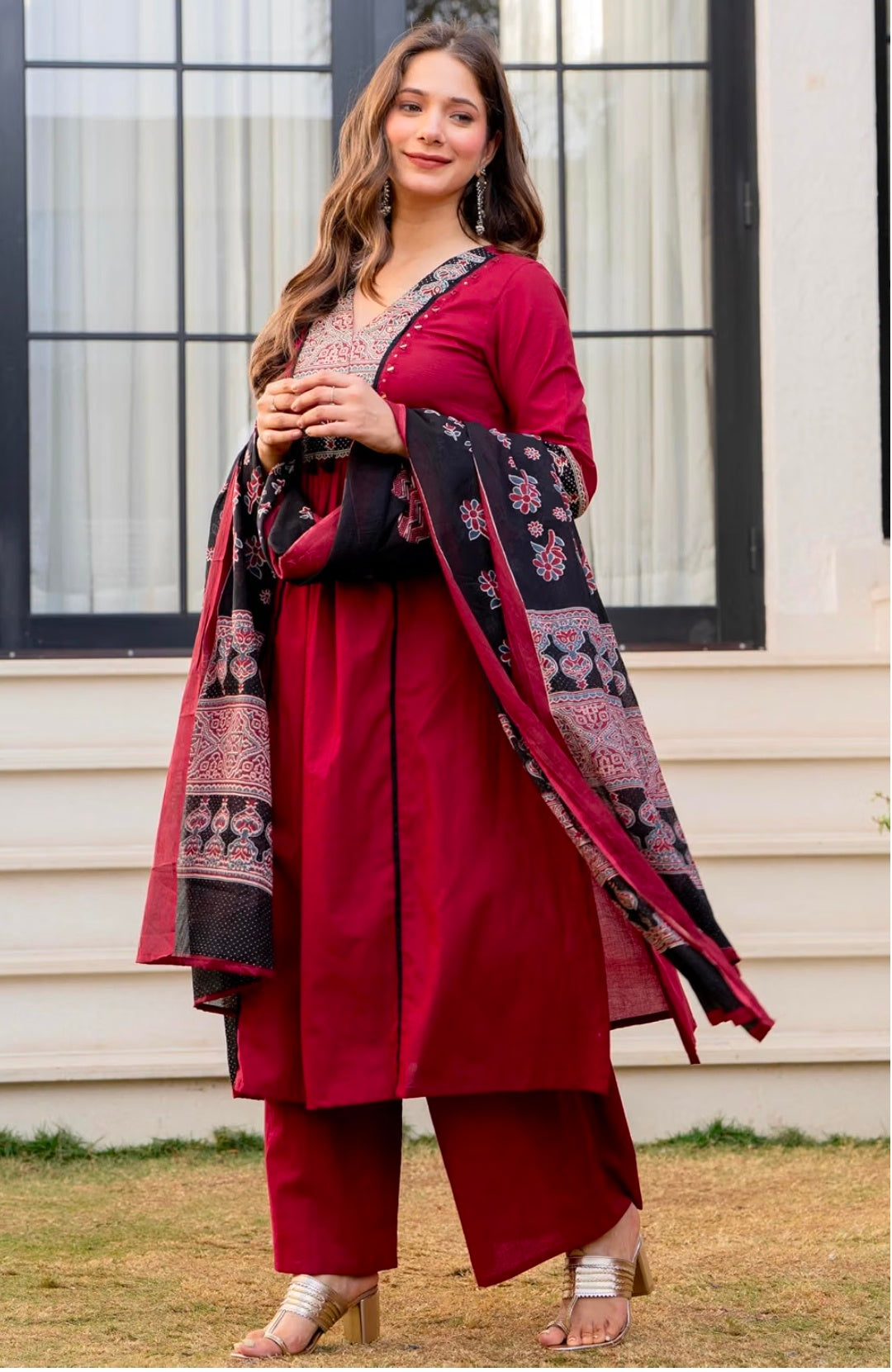 Kurta and Bottom Fabric: Cotton || Kurta Set Color
