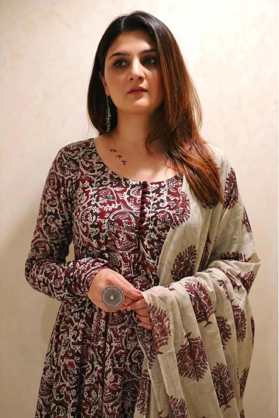 Anarkali Kurta,Pant Set Dupatta