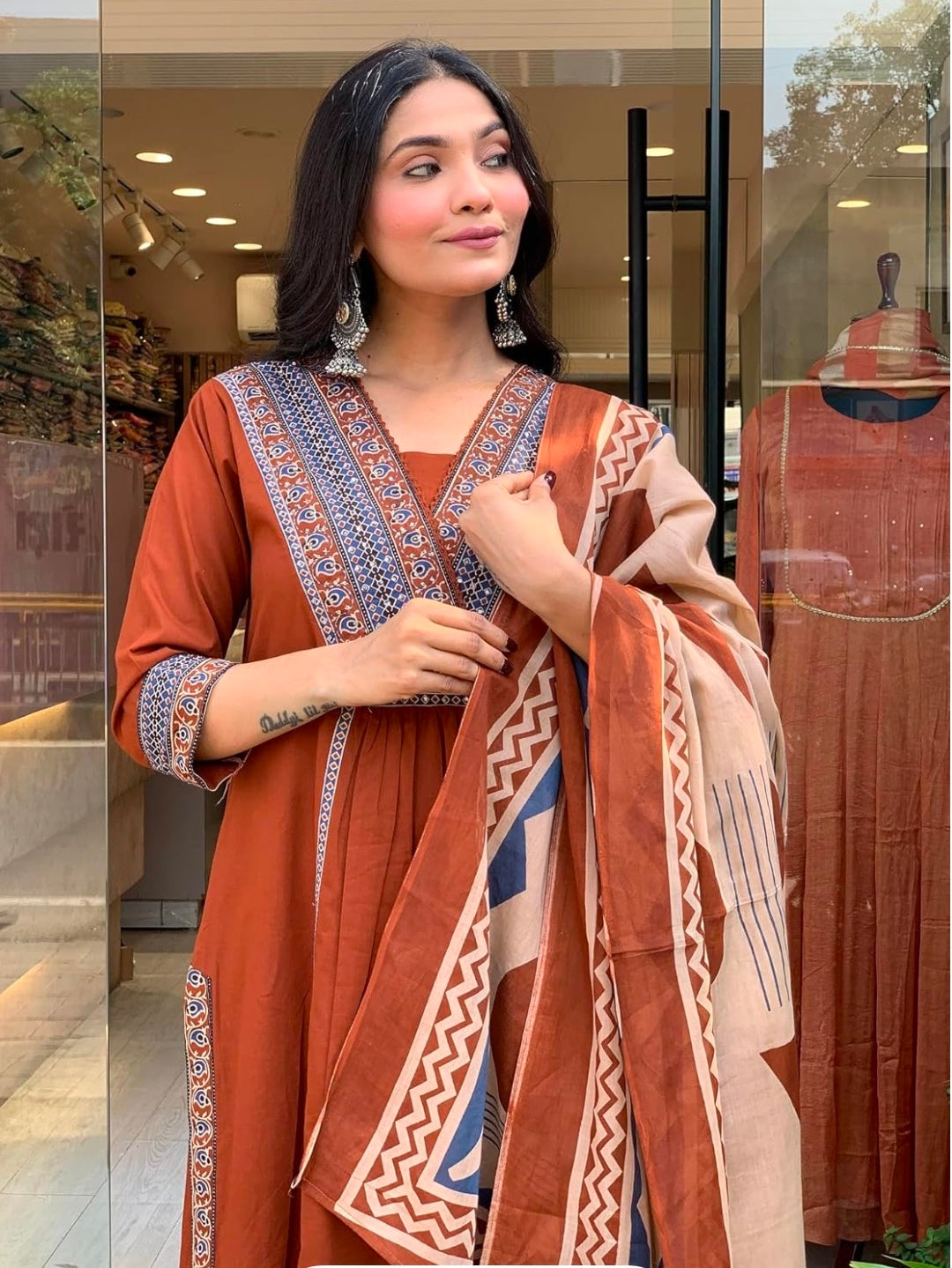 Floral Printed Pure Cotton kurta set