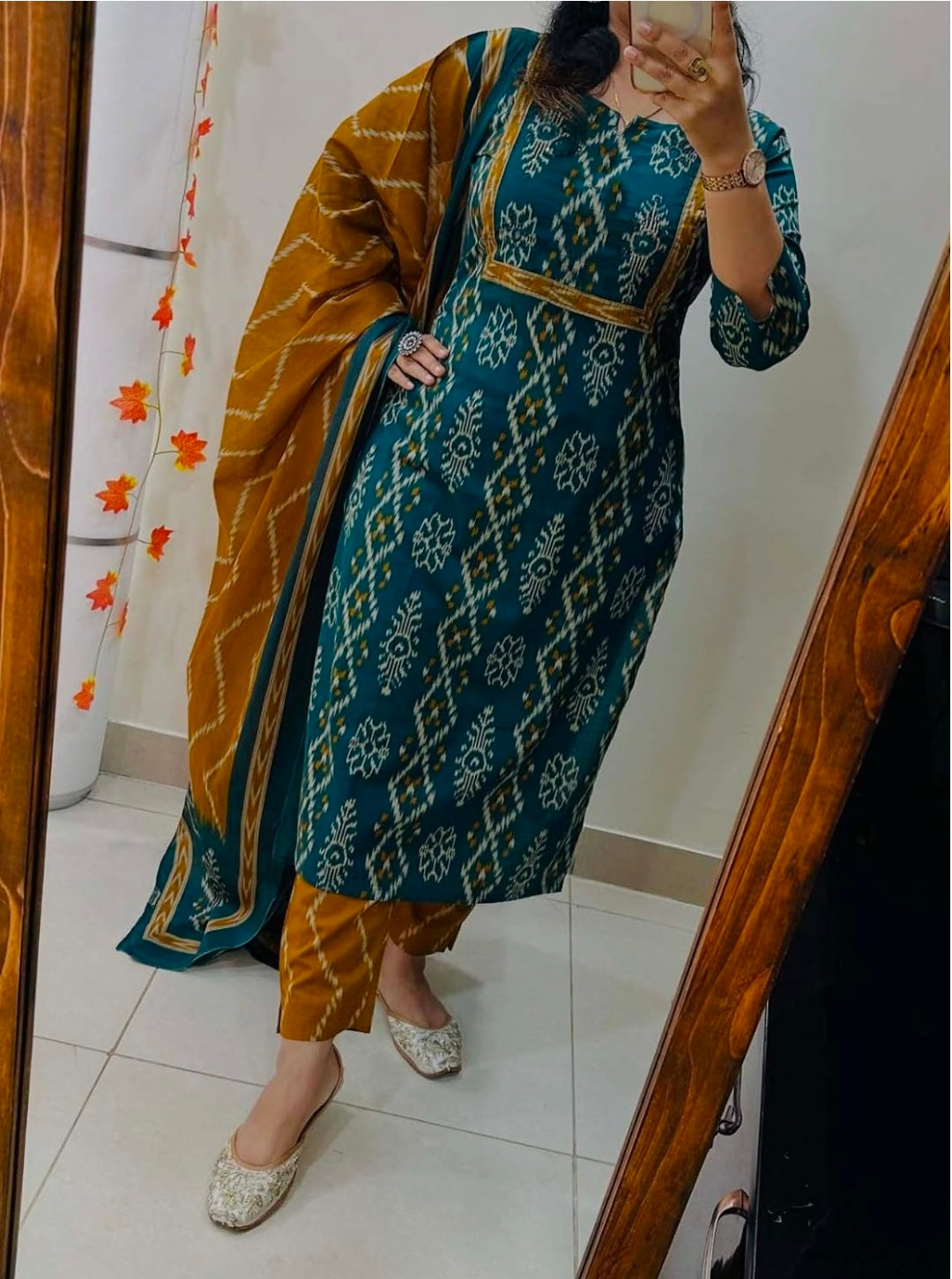 Women Kurta Set with Dupatta | Cotton Printed Straight Kurta