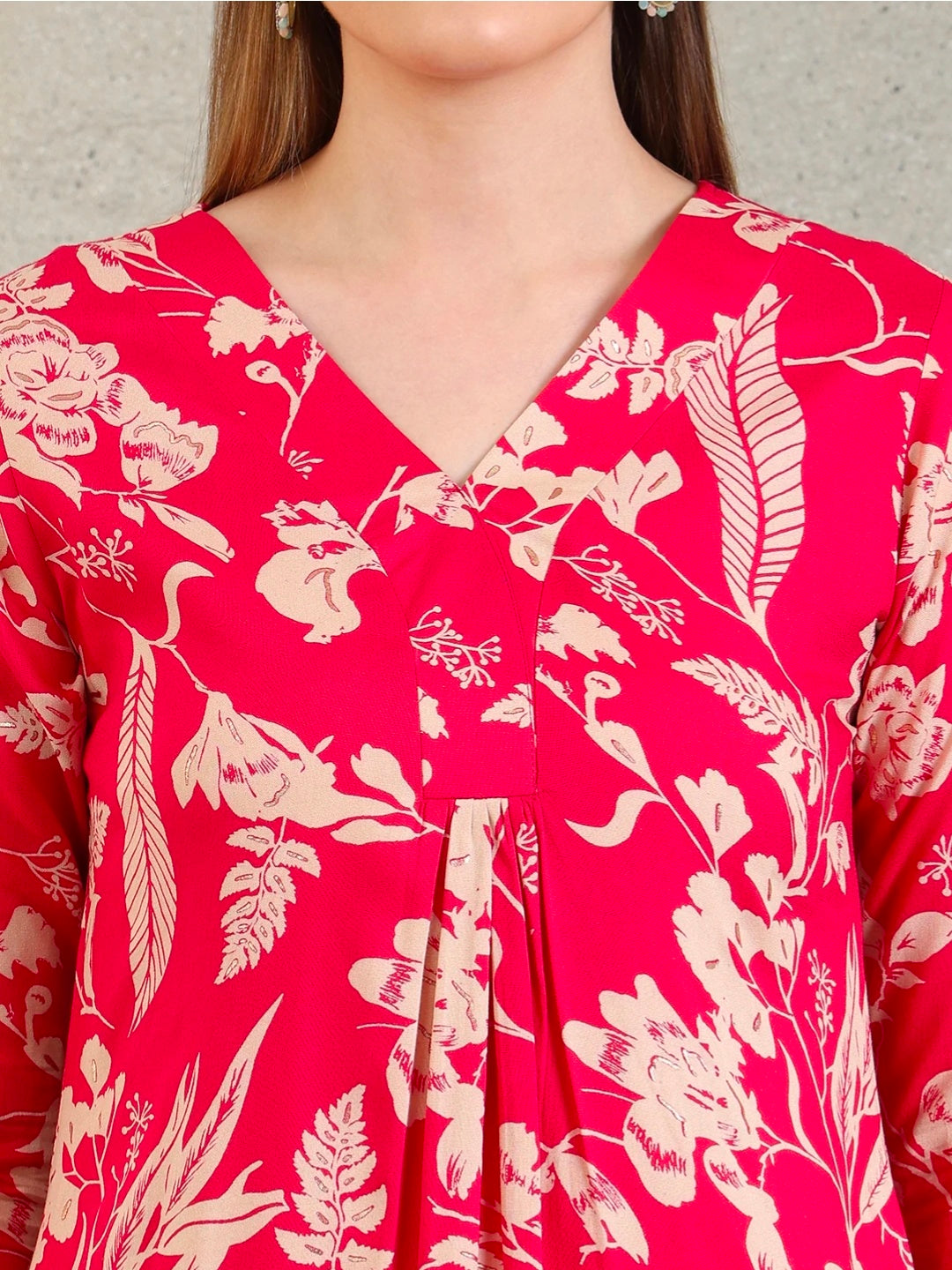 Botanical printed Kurta with Palazzo Co-ords Set