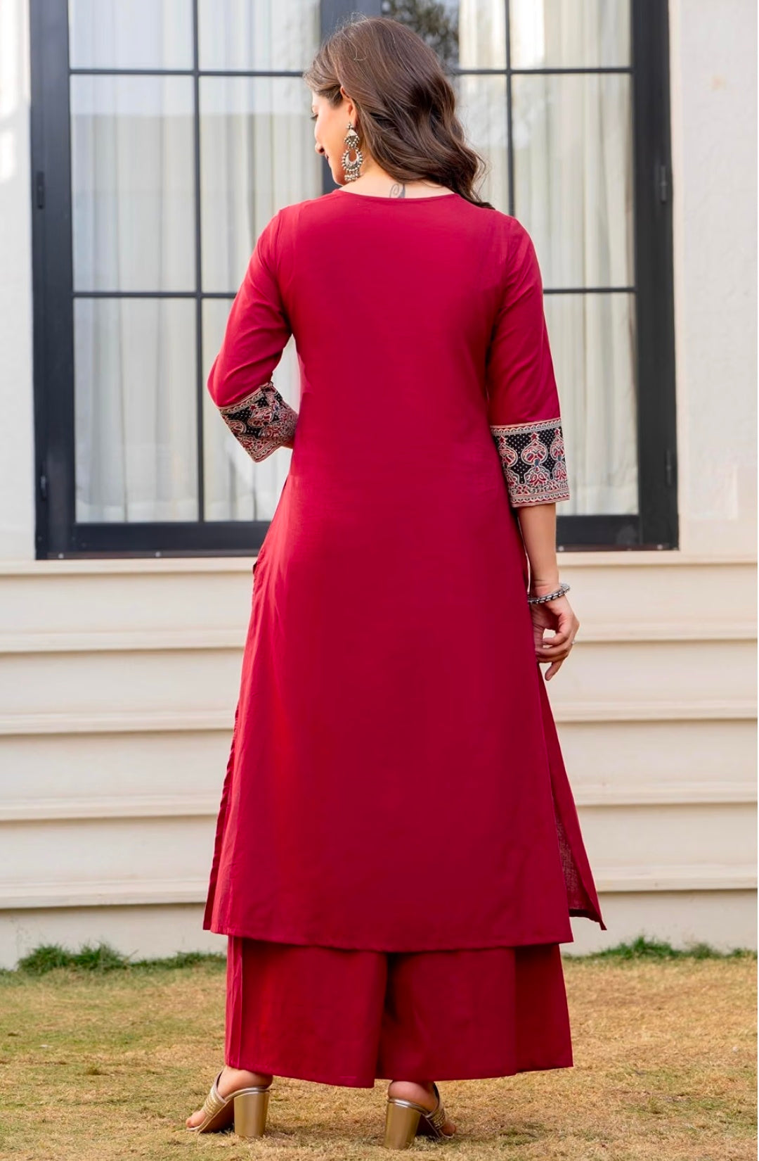 Kurta and Bottom Fabric: Cotton || Kurta Set Color