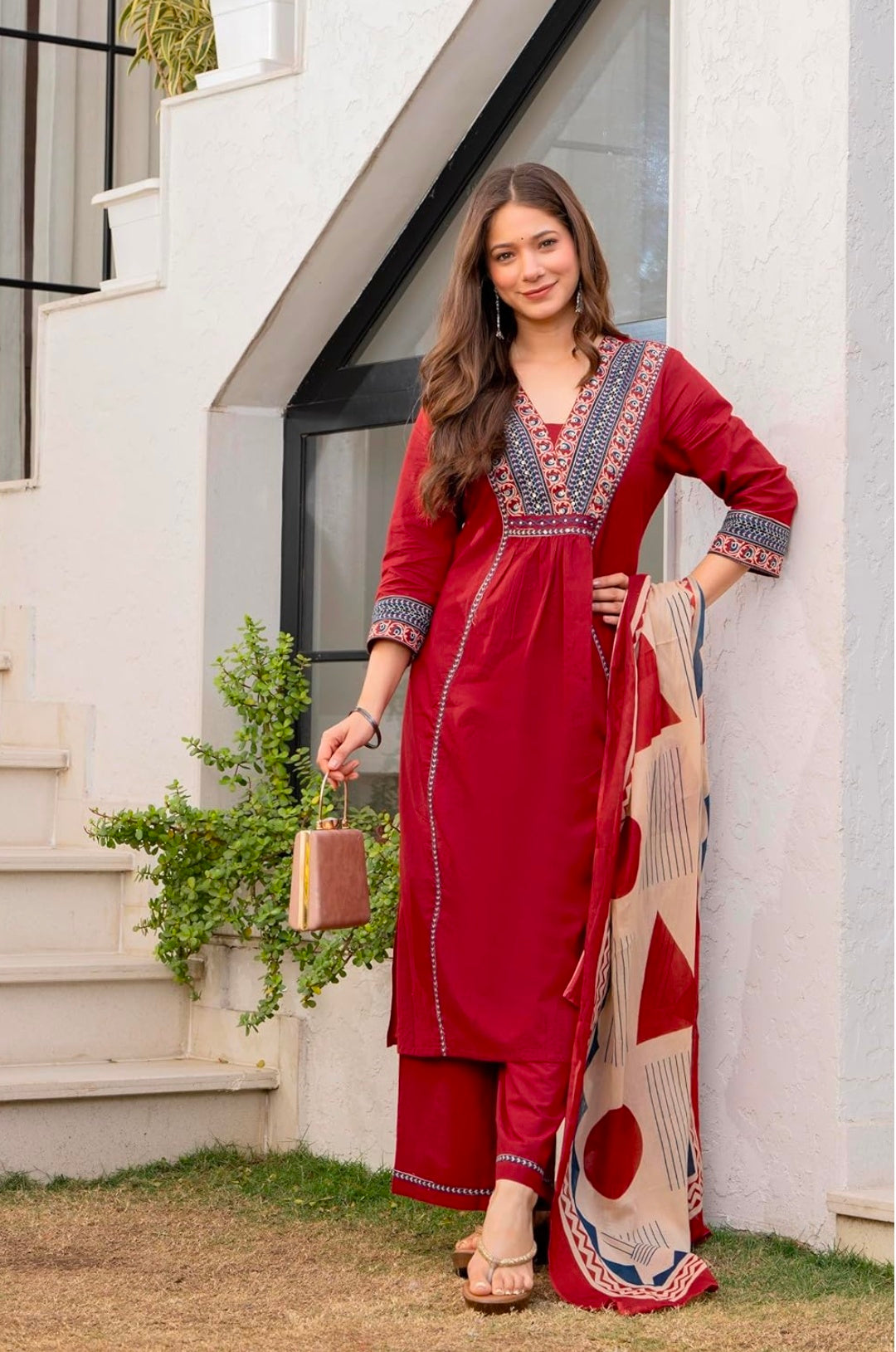 Floral Printed Pure Cotton kurta set