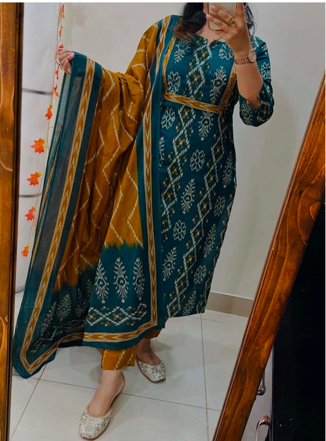 Women Kurta Set with Dupatta | Cotton Printed Straight Kurta