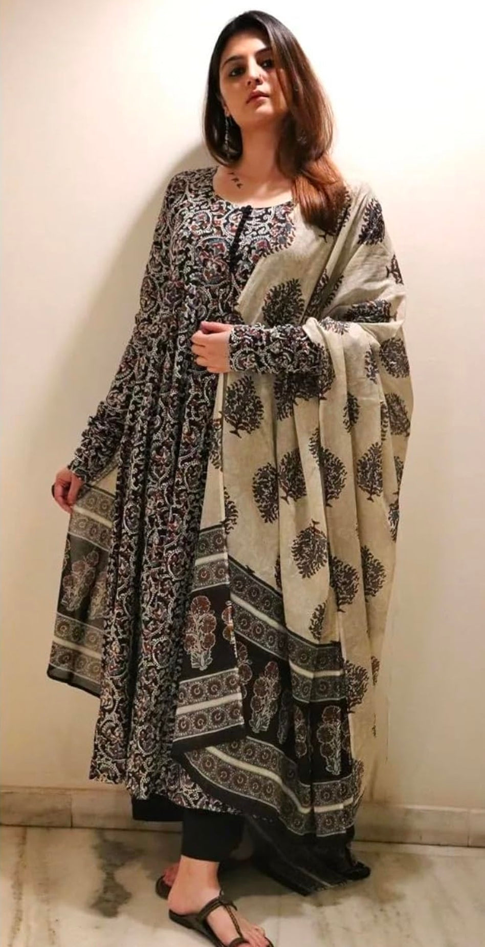 Anarkali Kurta,Pant Set Dupatta