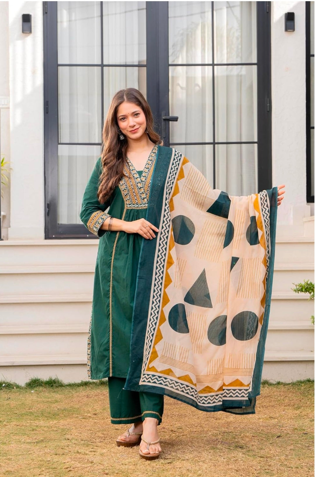 Floral Printed Pure Cotton kurta set