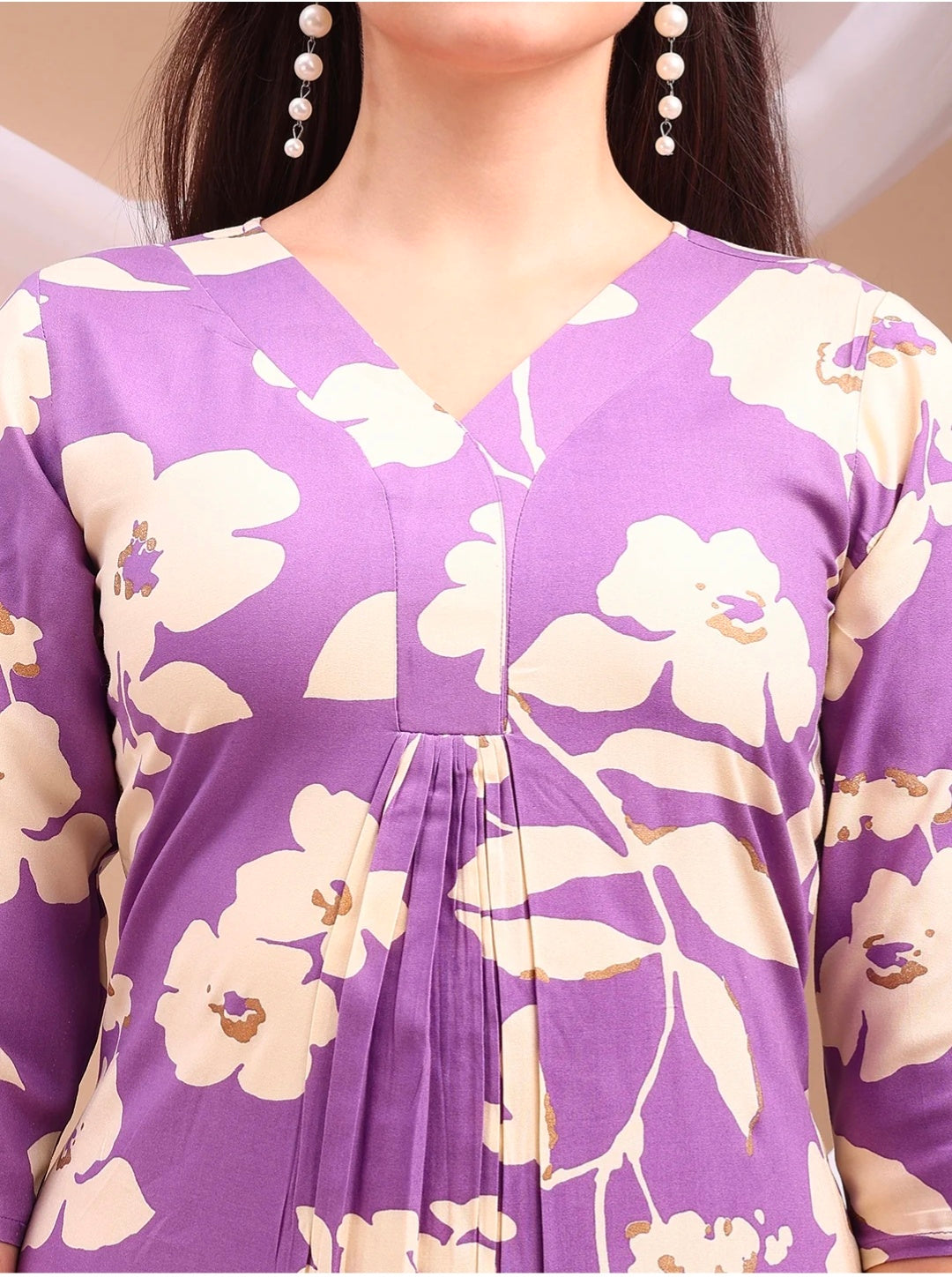 Floral printed Kurta with Palazzo Pant