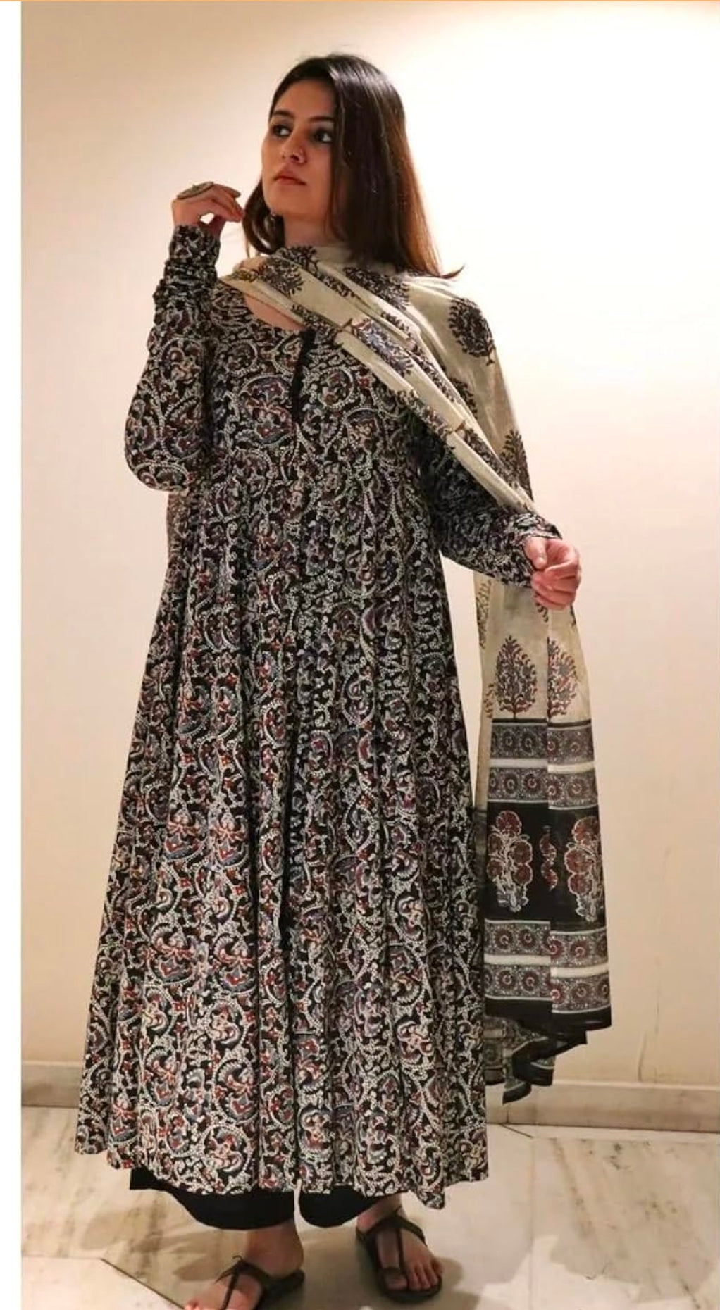 Anarkali Kurta,Pant Set Dupatta