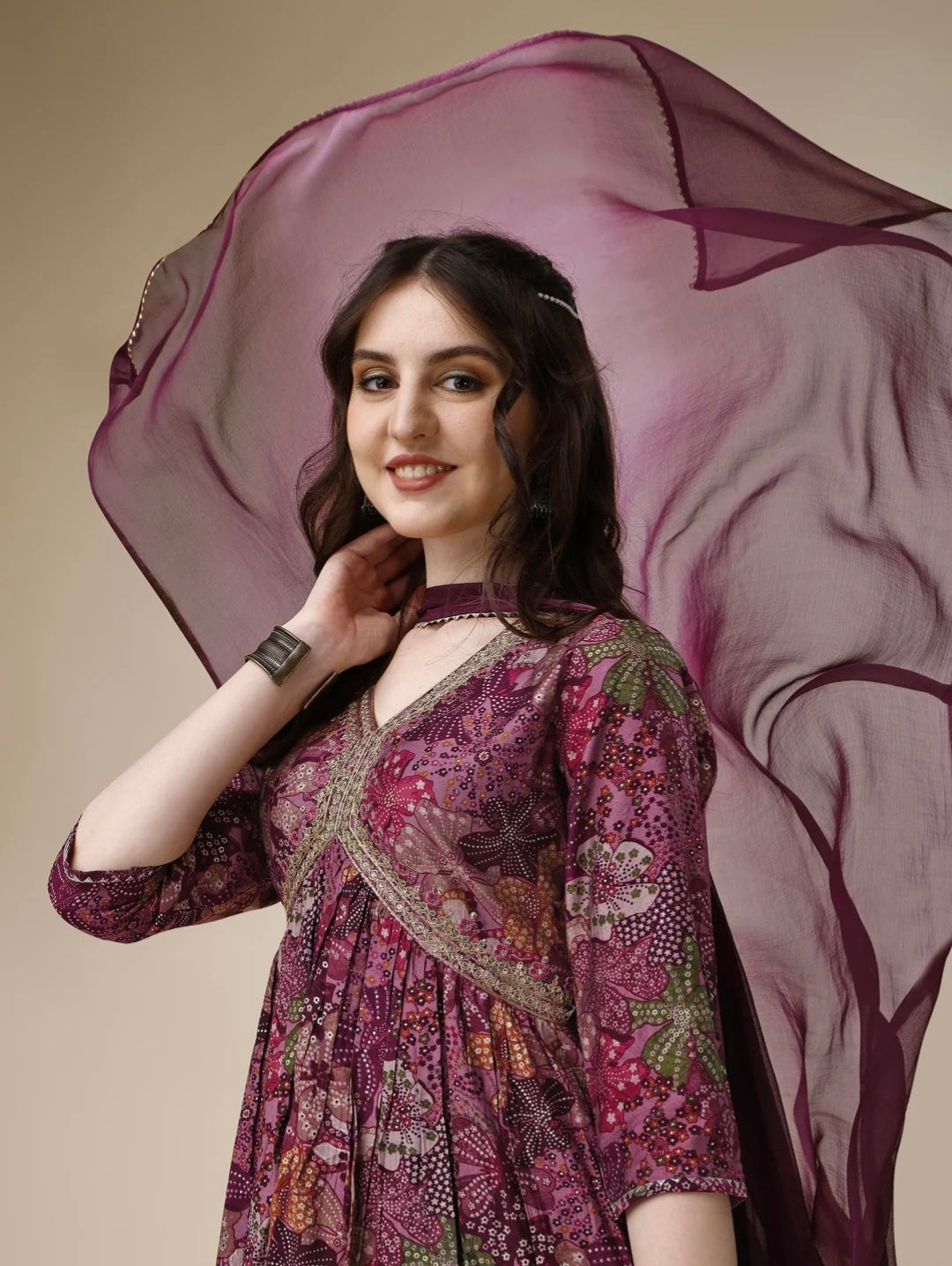 Alia Cut kurta with Pant and Dupatta