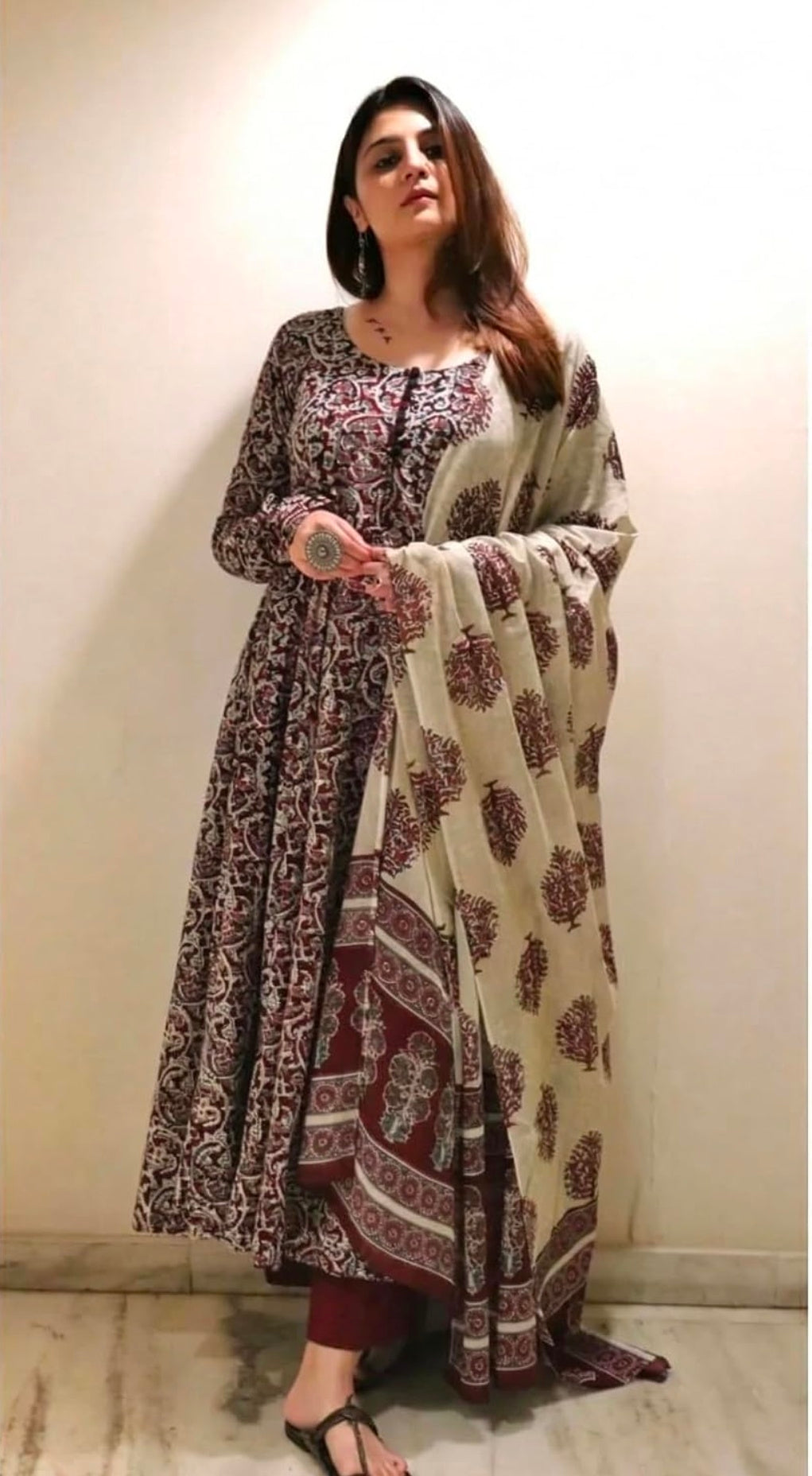 Anarkali Kurta,Pant Set Dupatta
