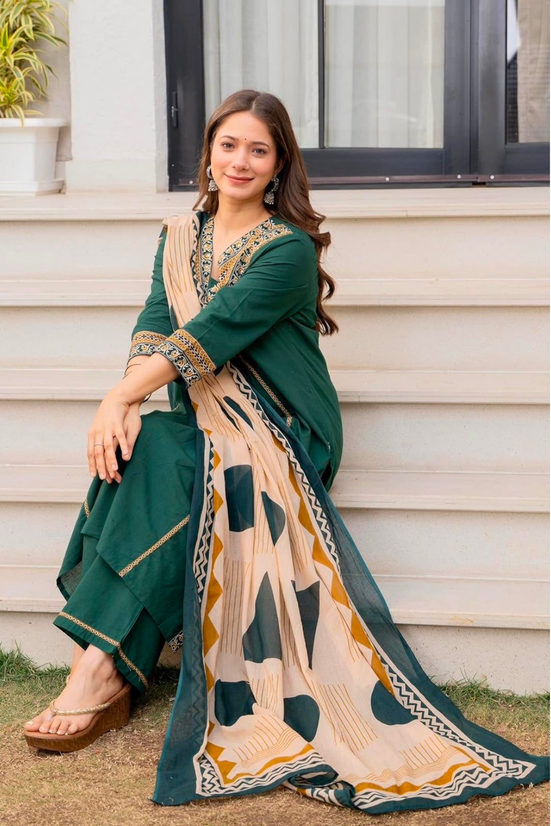 Floral Printed Pure Cotton kurta set