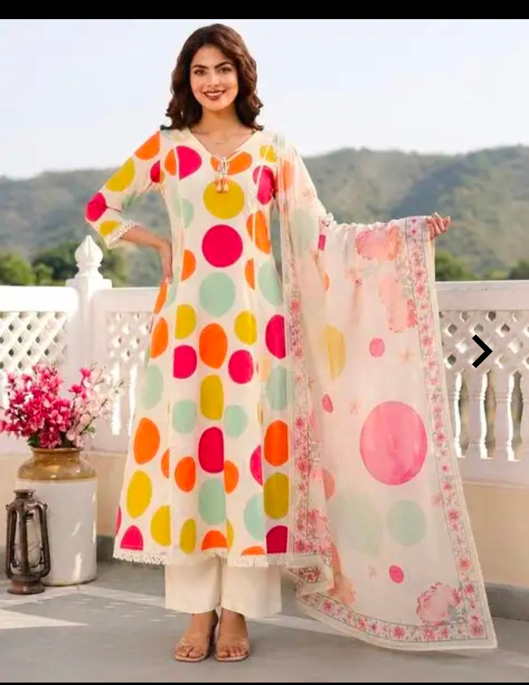 Women's Rayon Kurta Pant Dupatta Set