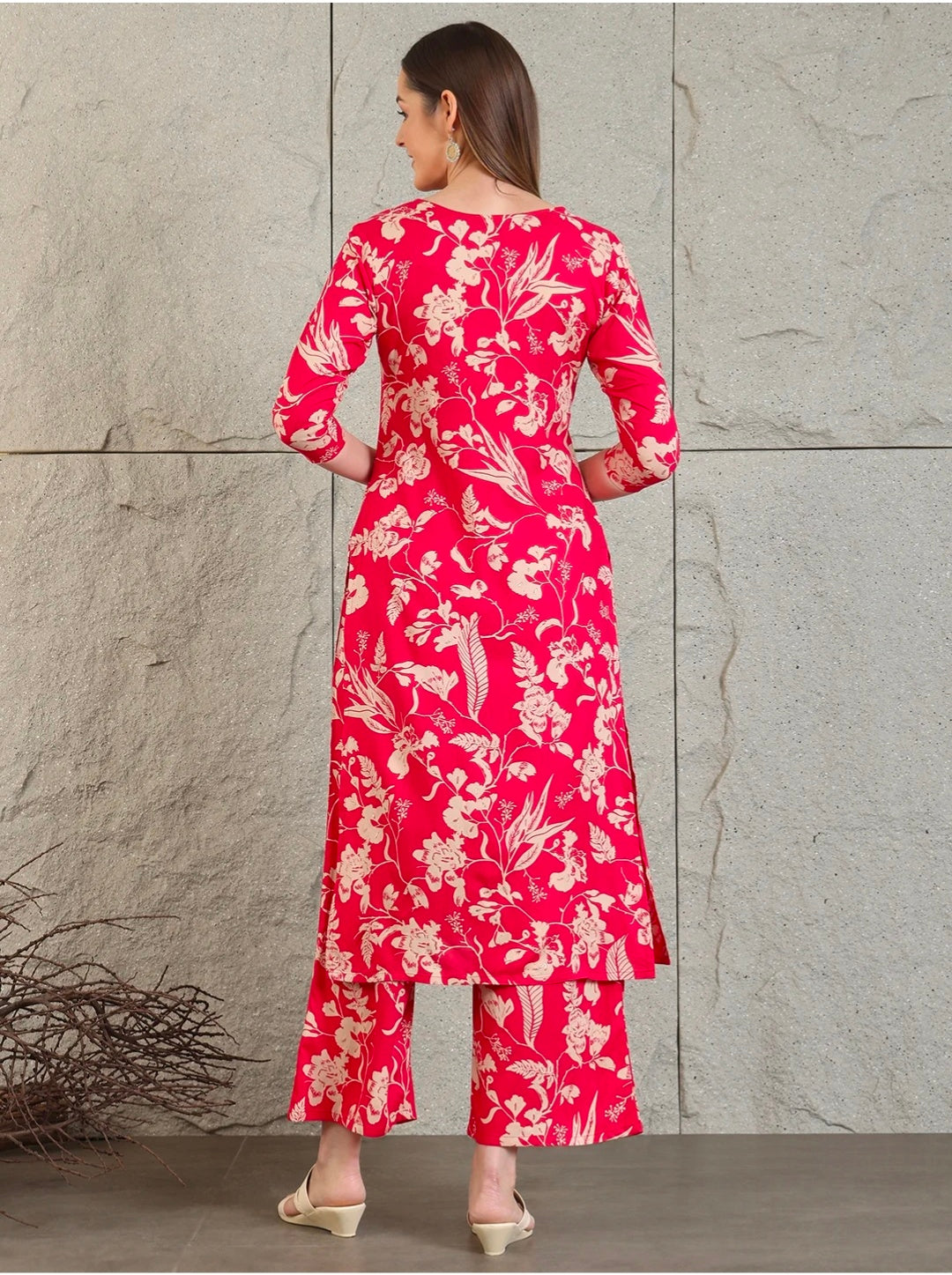 Botanical printed Kurta with Palazzo Co-ords Set