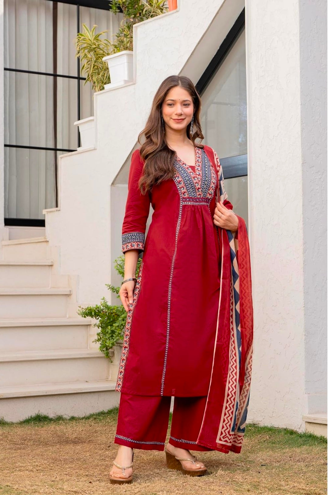 Floral Printed Pure Cotton kurta set