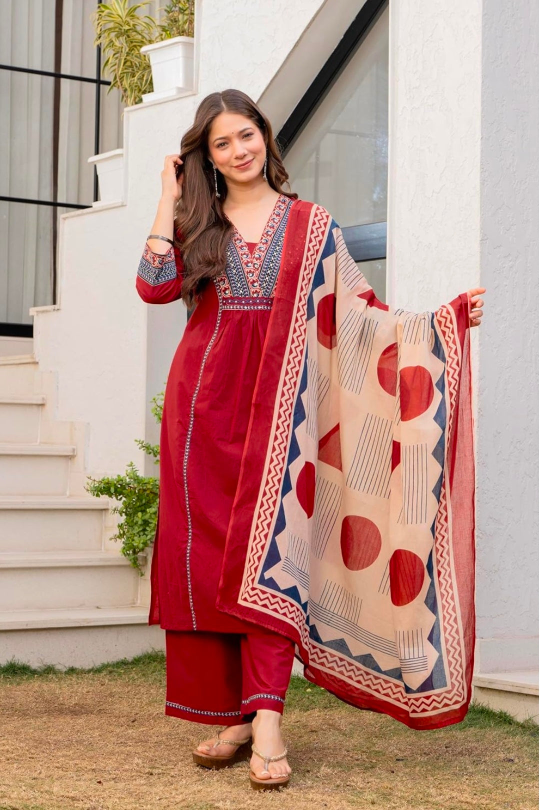 Floral Printed Pure Cotton kurta set