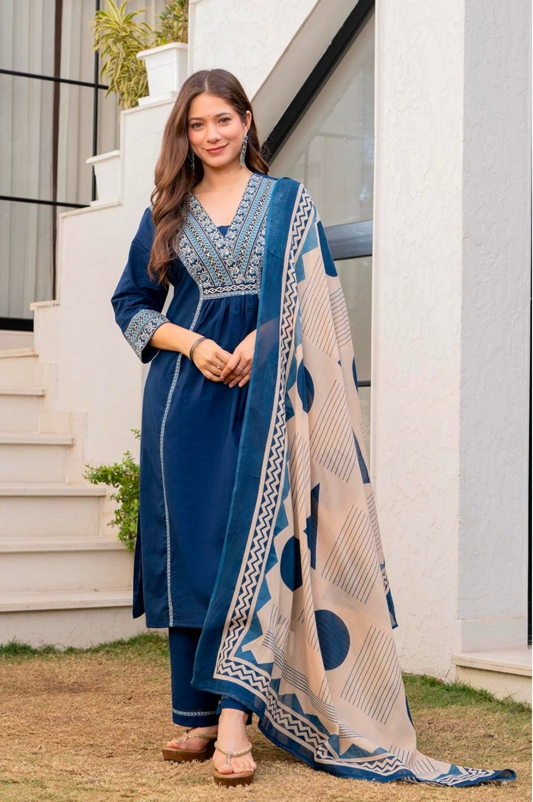 Floral Printed Pure Cotton kurta set