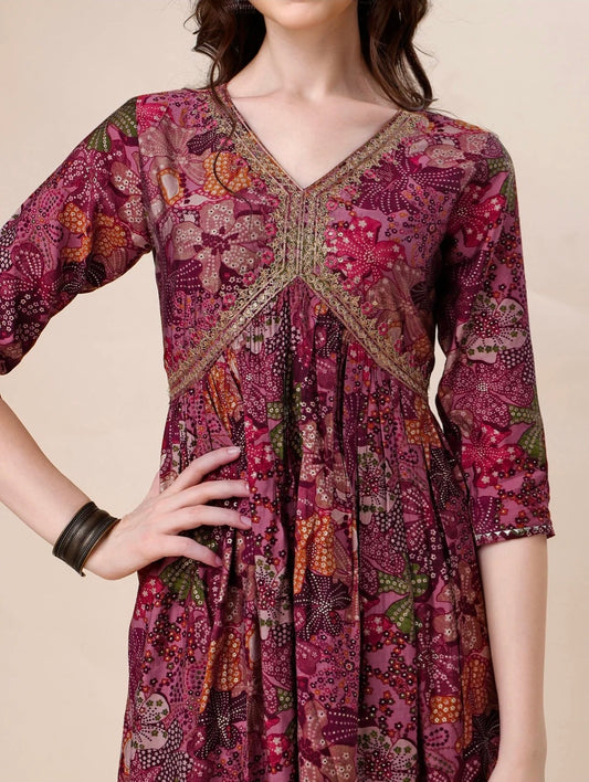 Alia Cut kurta with Pant and Dupatta