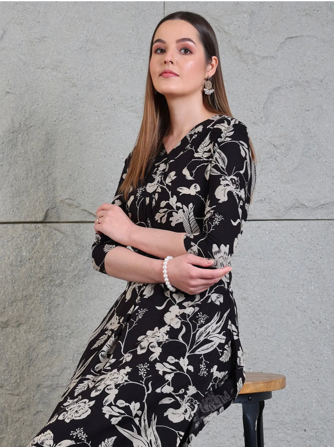 Botanical printed Kurta with Palazzo Co-ords Set