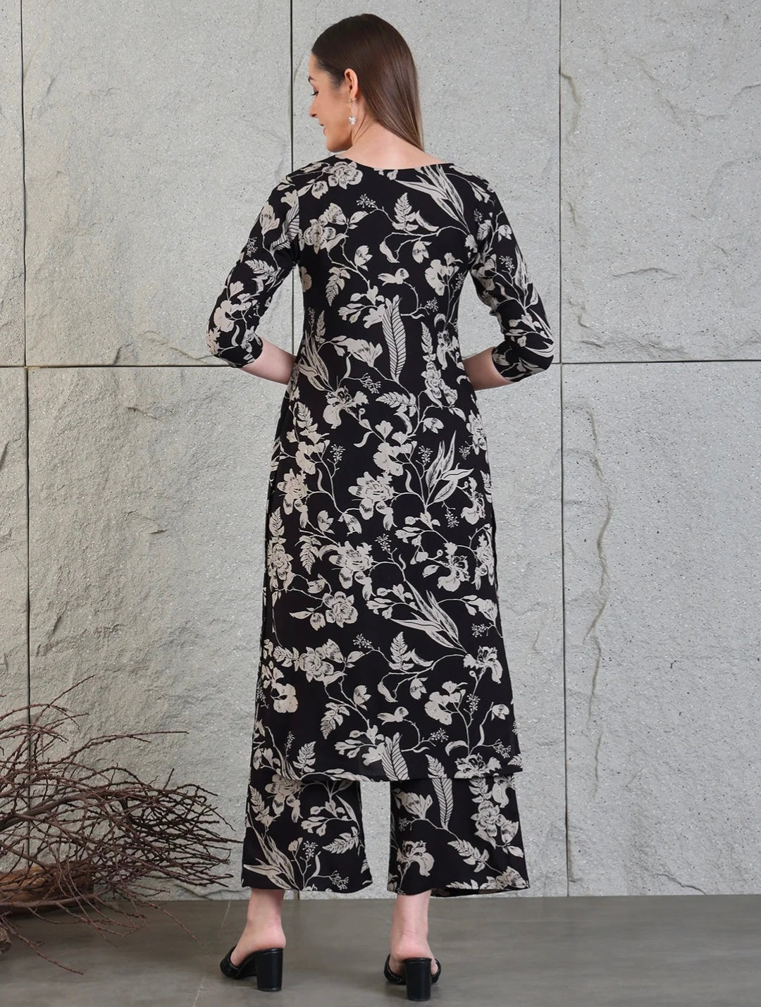 Botanical printed Kurta with Palazzo Co-ords Set