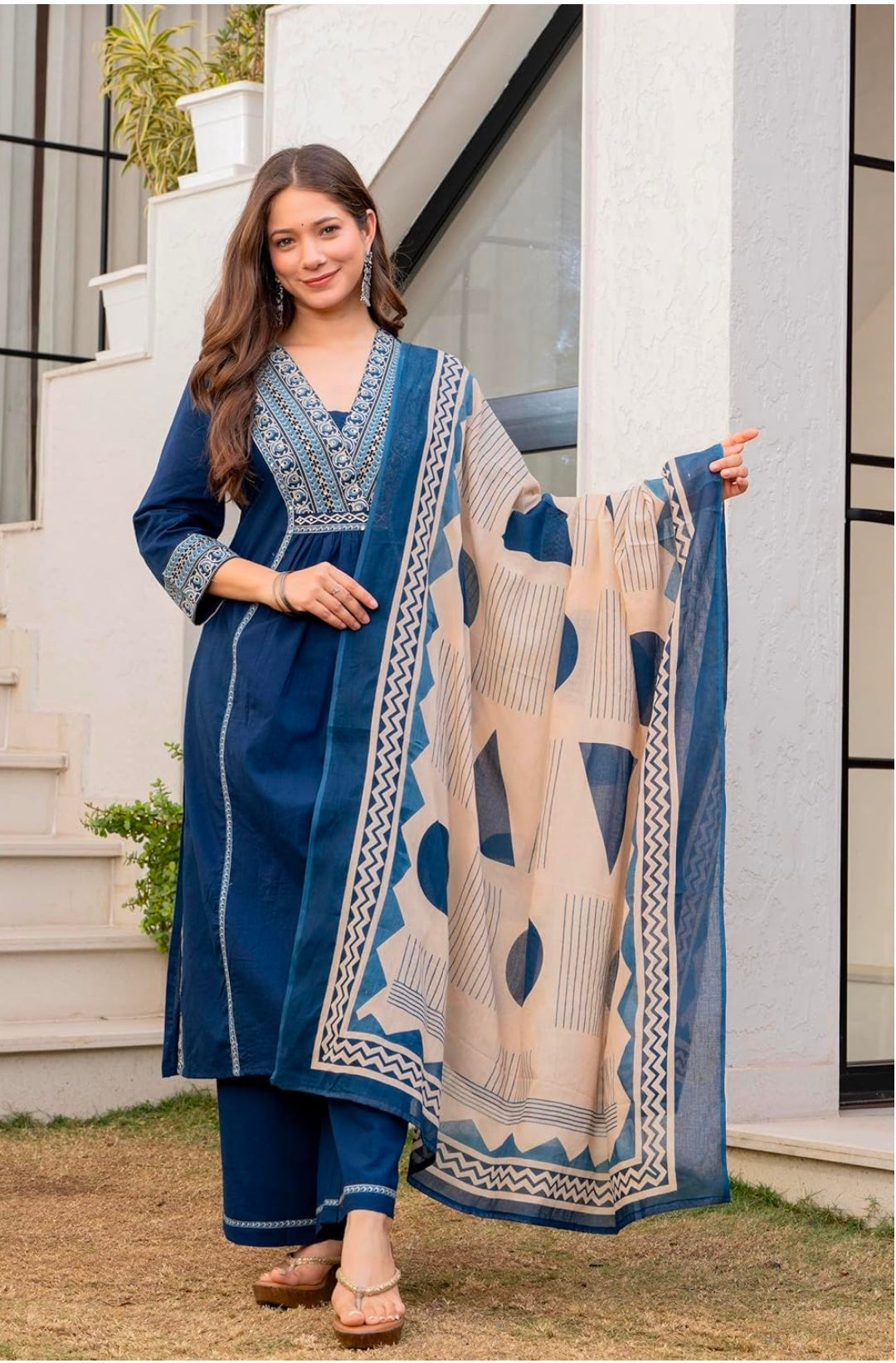 Floral Printed Pure Cotton kurta set