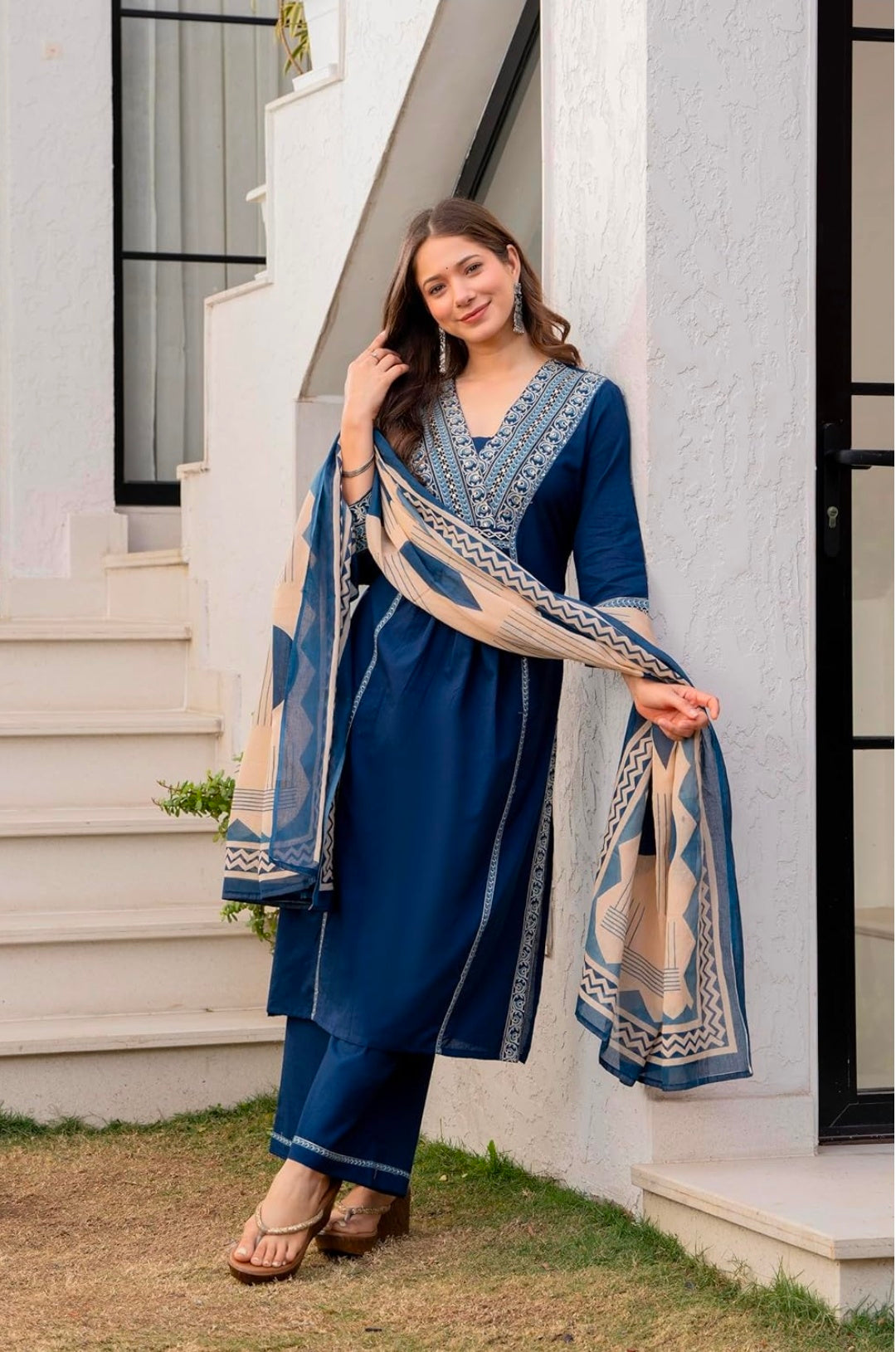 Floral Printed Pure Cotton kurta set