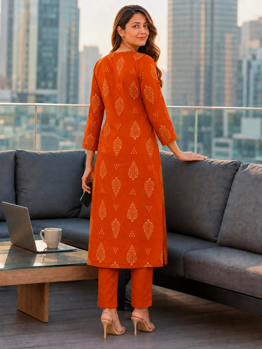 Berrylicious Women Ethnic Motifs Printed & hand Embroidered Kurta with pant & Dupatta