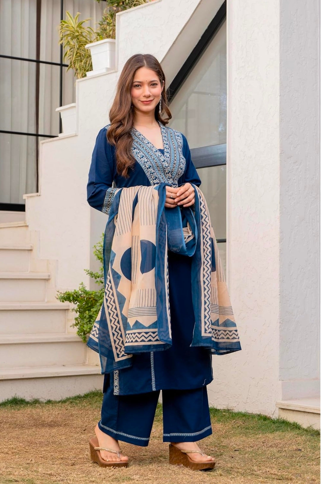 Floral Printed Pure Cotton kurta set
