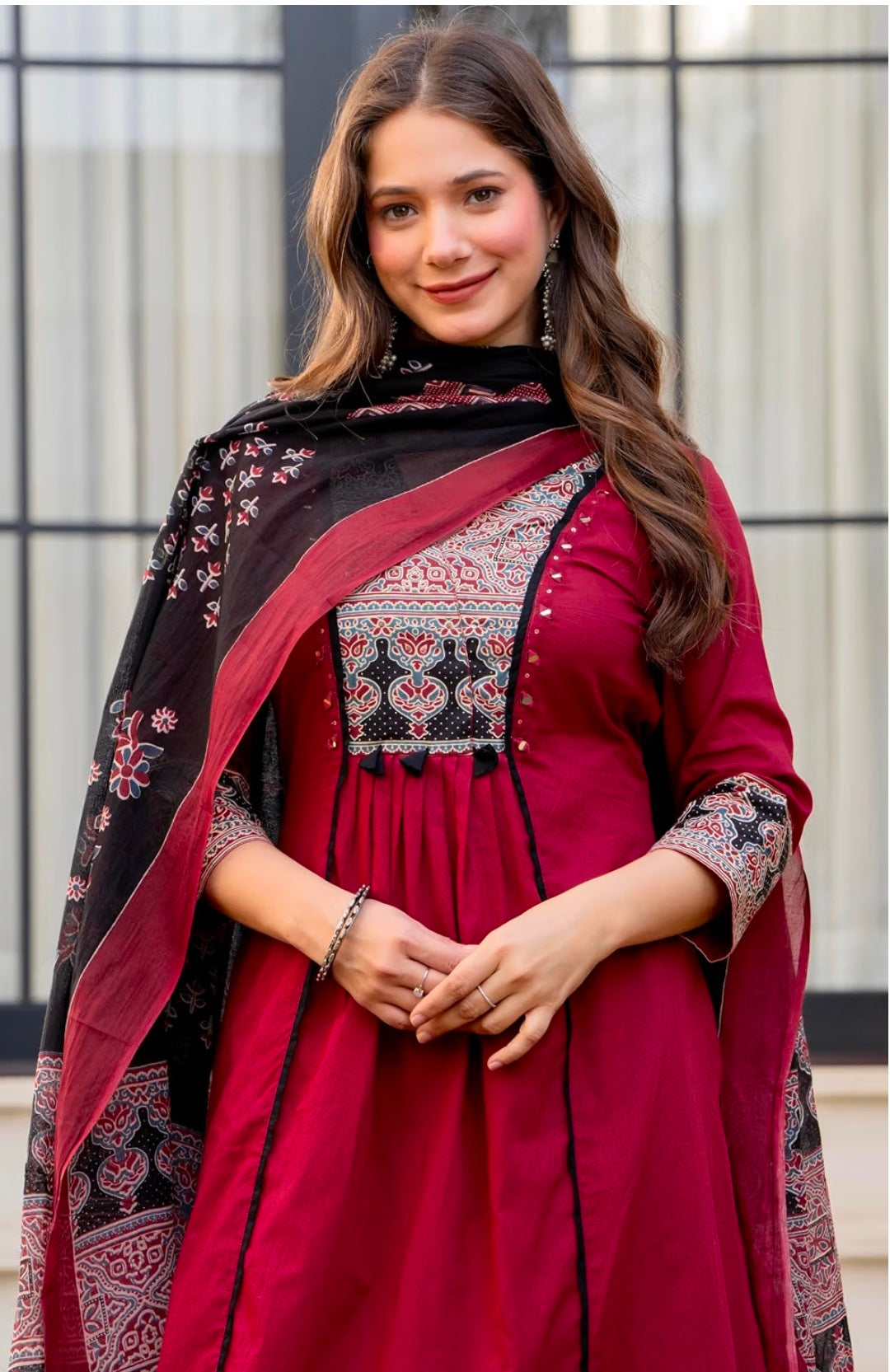 Kurta and Bottom Fabric: Cotton || Kurta Set Color