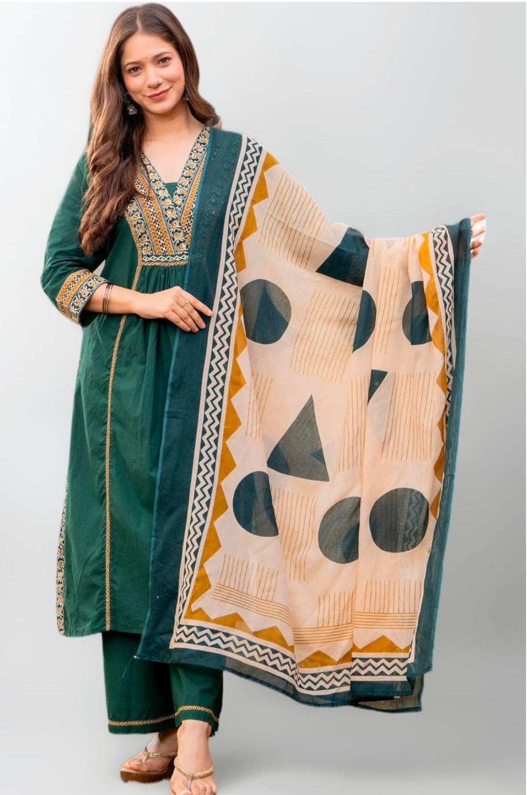Floral Printed Pure Cotton kurta set