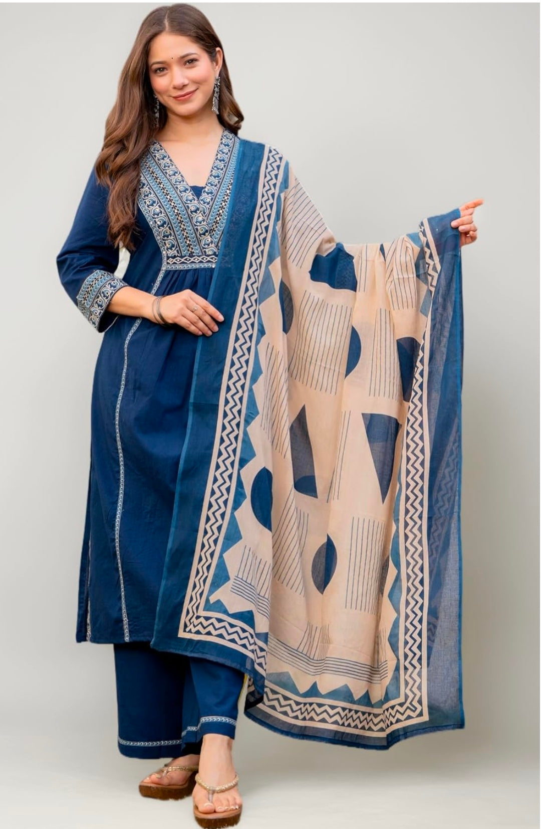 Floral Printed Pure Cotton kurta set