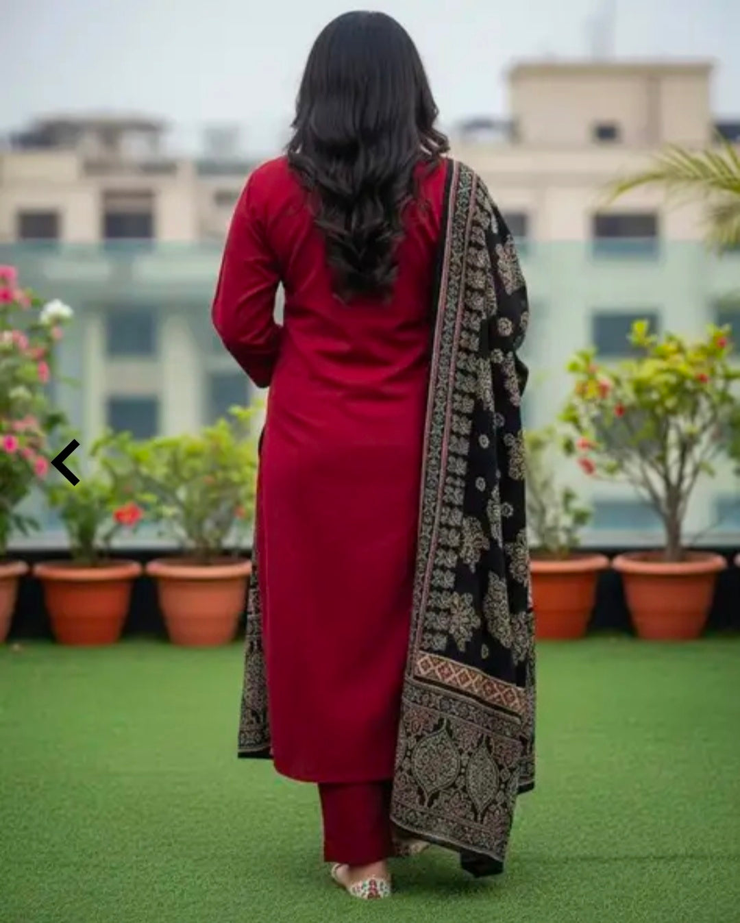 Women's Casual Rayon Cotton Kurta Pant Dupatta Set | 3 Piece Ethnic Set | Straight Fit | Mulmul Dupatta