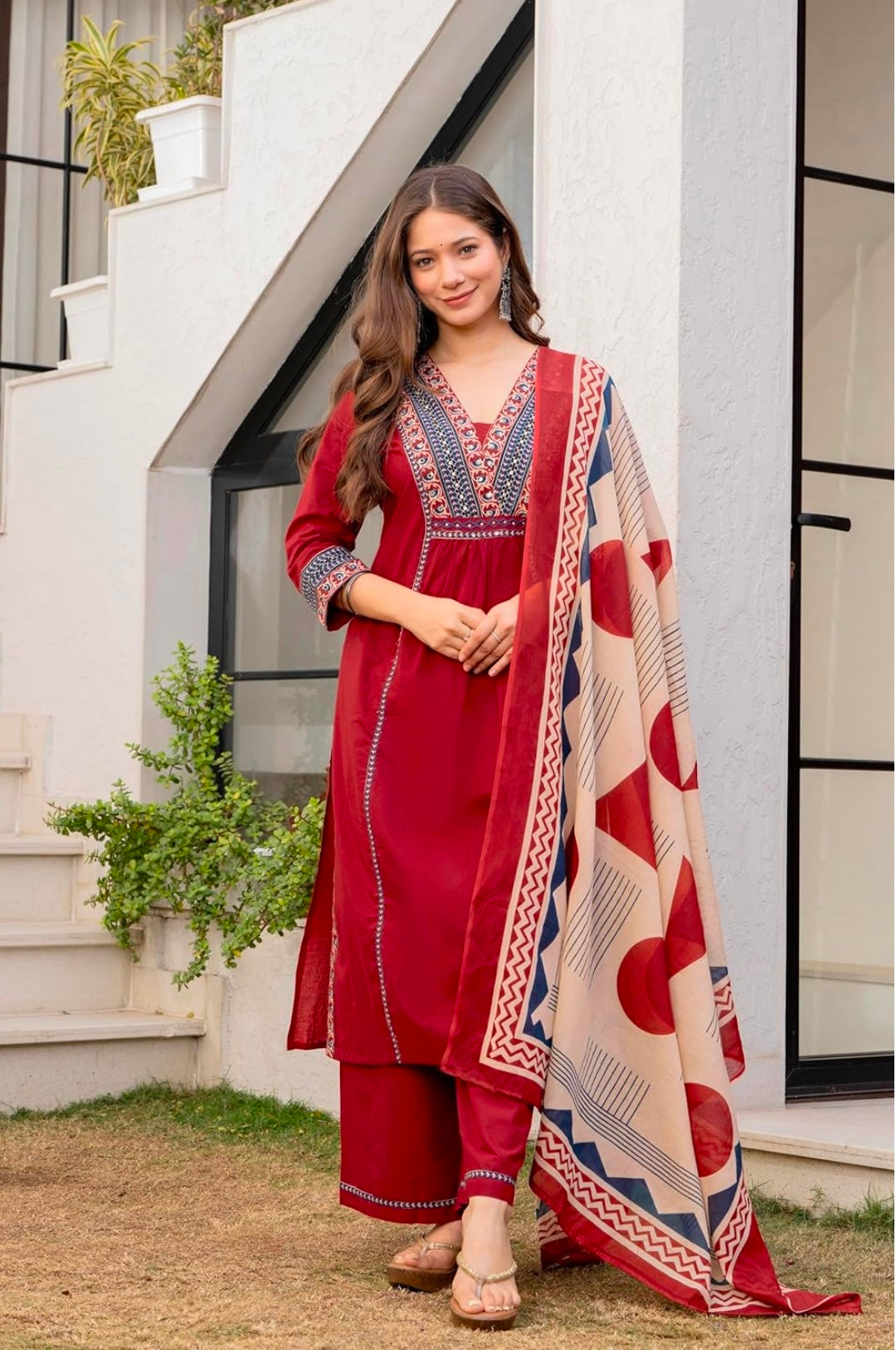Floral Printed Pure Cotton kurta set