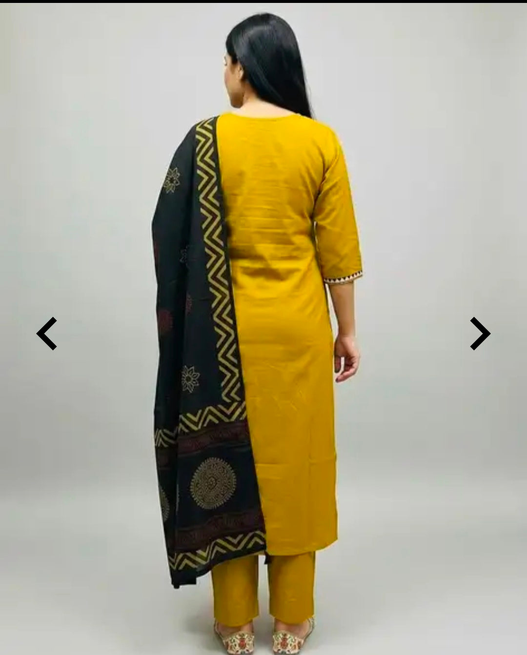 Women's Classic Cotton Rayon Kurta Pant Dupatta Set | 3 Piece Ethnic Set